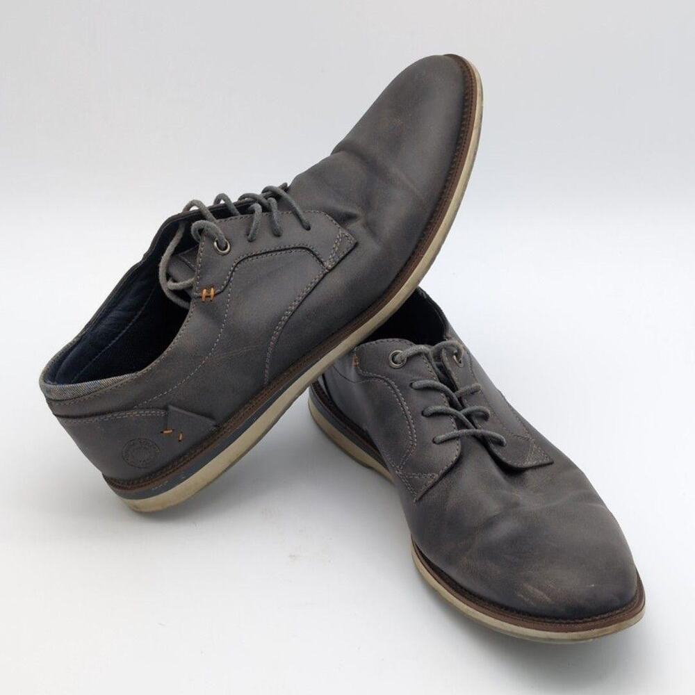 Bullboxer Shoes Mens Size 11 Gray B-52 Casual Dress Lace Up Oxford Sneakers